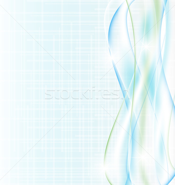 Illustration abstract blue wave background Stock photo © smeagorl