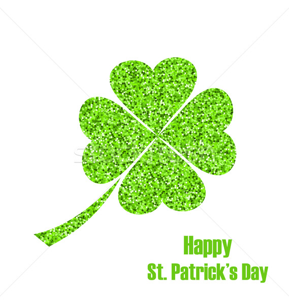 Shiny Twinkle Clover for St. Patricks Day Stock photo © smeagorl