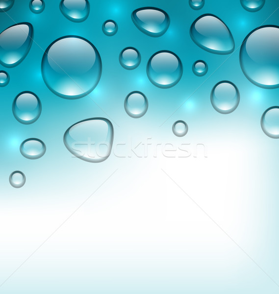 Water abstract background with drops, place for your text Stock photo © smeagorl
