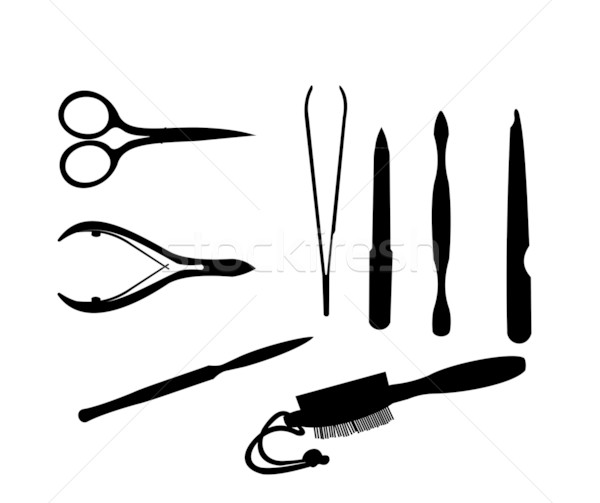 Manicure and chiropody tools vector collection Stock photo © smeagorl