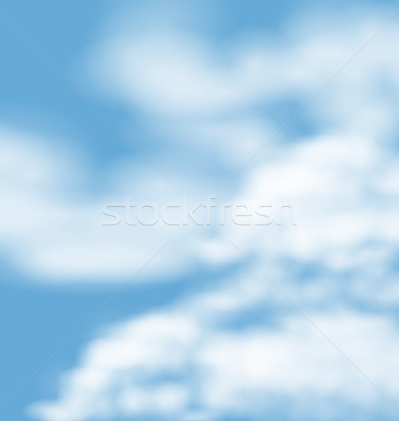 Paisaje ambiente mullido blanco nubes cielo azul Foto stock © smeagorl