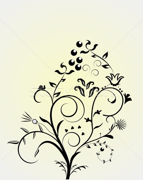 Motif de fleur design feuille beauté art wallpaper Photo stock © smeagorl
