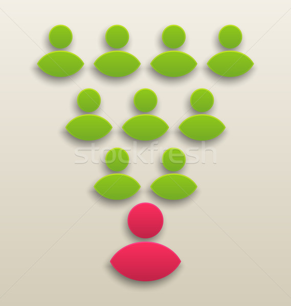 Concept of working together team, people icon Stock photo © smeagorl