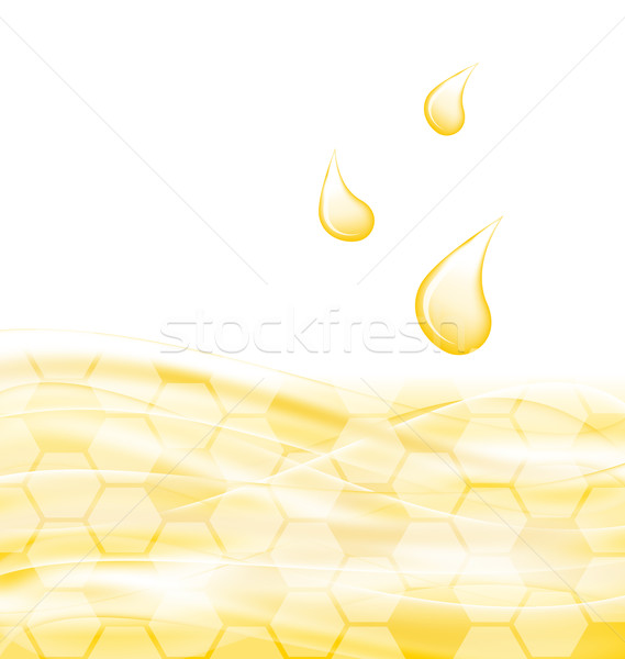 Abstract Background with Sweet Honey Drips Stock photo © smeagorl