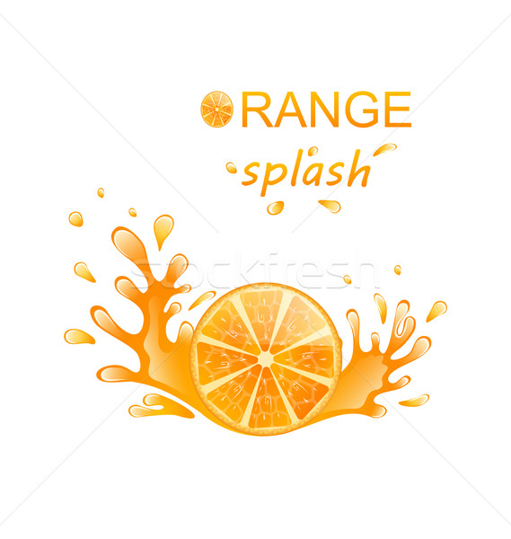 スライス オレンジ 実例 孤立した 白 ストックフォト © smeagorl