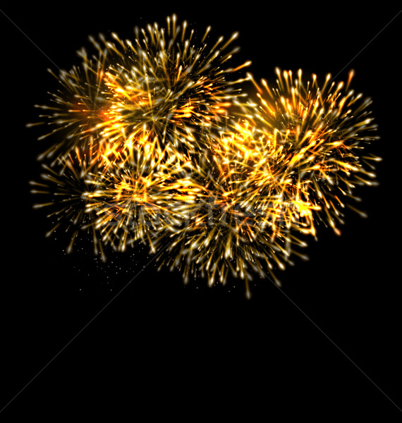 Illuminated Festive Firework, Glowing Holiday Background Stock photo © smeagorl