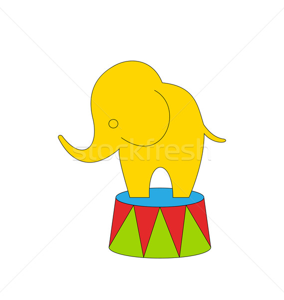 Cartoon Circus Elephant Stock photo © smeagorl