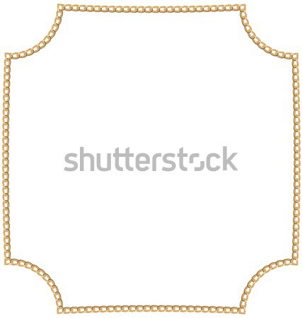 Stock photo: Jewelry Golden Chain of Abstract Shape