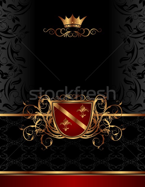 golden vintage frame for design packing Stock photo © smeagorl