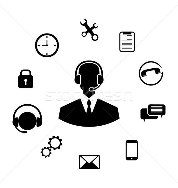 Concept of Help Desk Service Stock photo © smeagorl