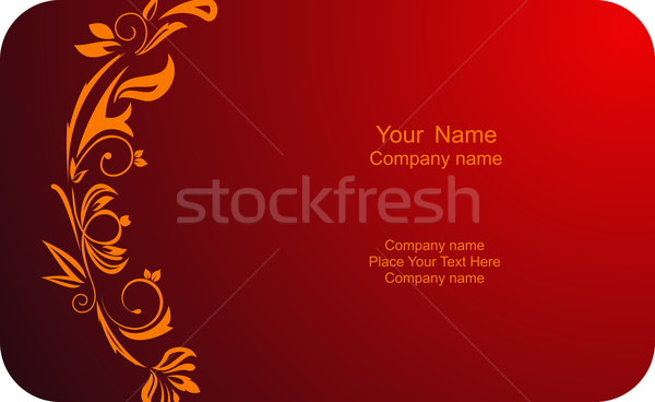 [[stock_photo]]: Illustration · modèle · carte · société · étiquette · nom