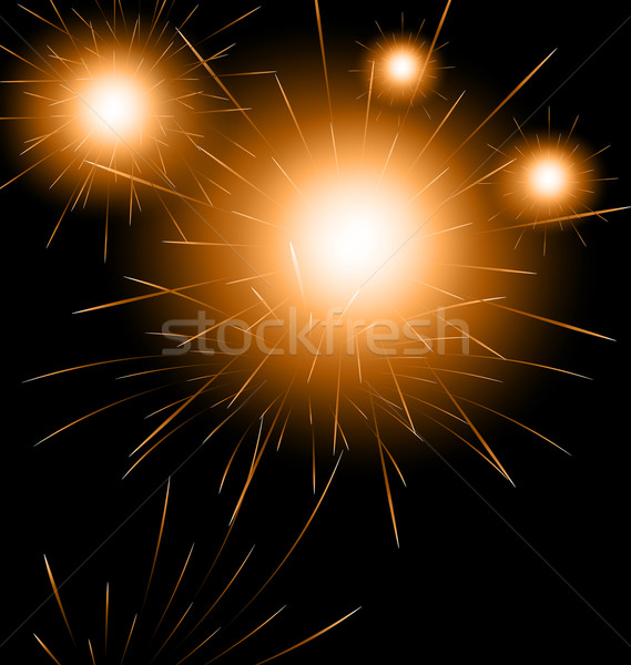 Happy New Year fireworks background Stock photo © smeagorl