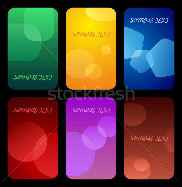 Business colorful cards Stock photo © smeagorl