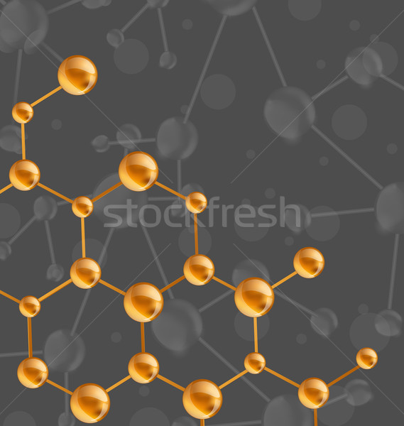 Molecule's structure with copy space for your text Stock photo © smeagorl