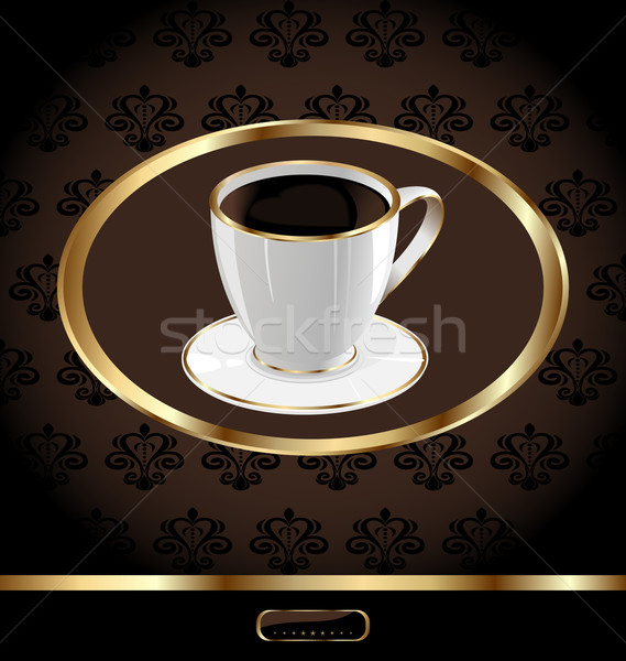 Vintage background for packing coffee Stock photo © smeagorl