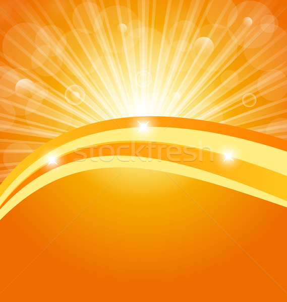 Stockfoto: Abstract · zon · licht · stralen · illustratie · achtergrond