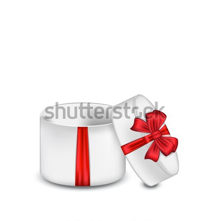 Blanche coffret cadeau coeur saint valentin illustration [[stock_photo]] © smeagorl