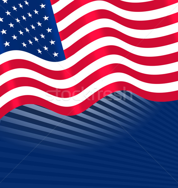 Flags USA Waving for Independence Day Stock photo © smeagorl