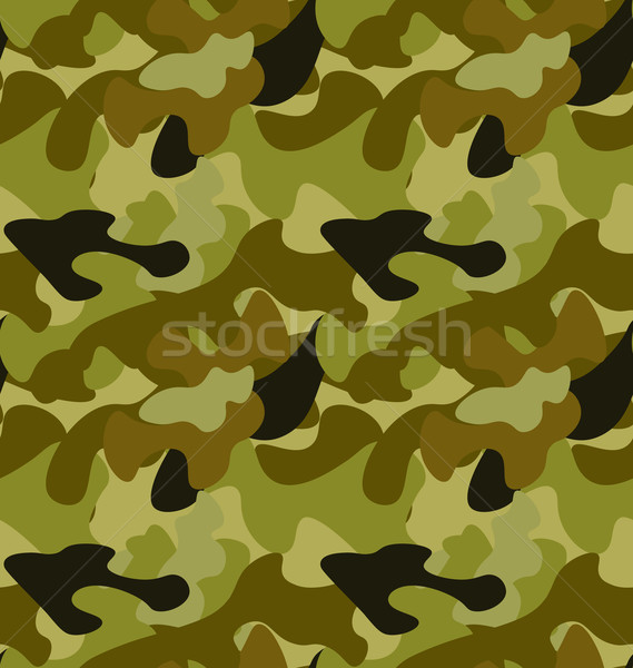 Seamless Woodland Camo Pattern Stock photo © smeagorl