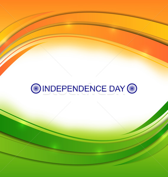 Colorful Wavy Background for Indian Stock photo © smeagorl
