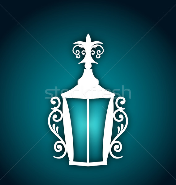Forging lantern for Ramadan Kareem Stock photo © smeagorl