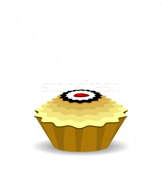 Illustration the cute cupcake Stock photo © smeagorl