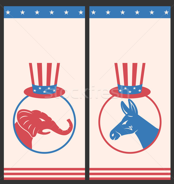 Banners for Advertise of United States Political Parties Stock photo © smeagorl