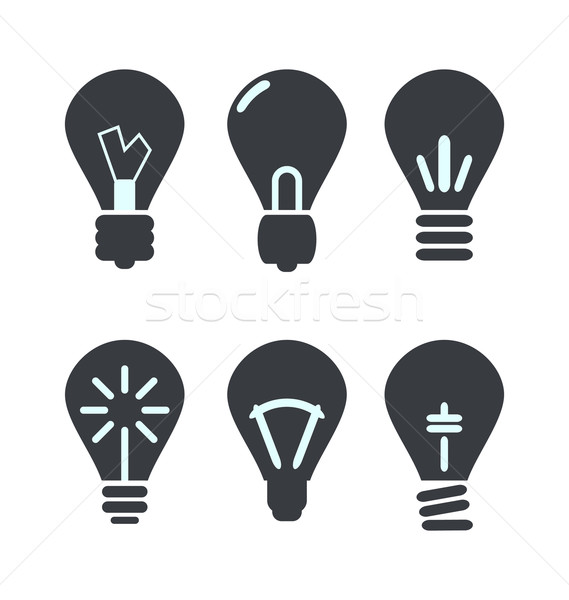 Icon process of generating ideas to solve problems, birth of the Stock photo © smeagorl