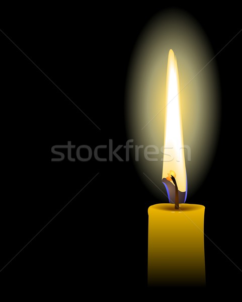 yellow candle Stock photo © smeagorl