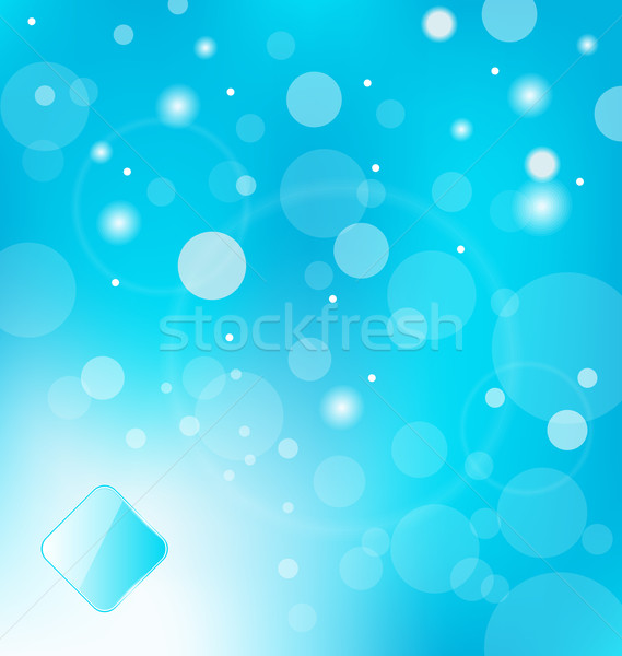 Resumen azul luz etiqueta ilustración naturaleza Foto stock © smeagorl