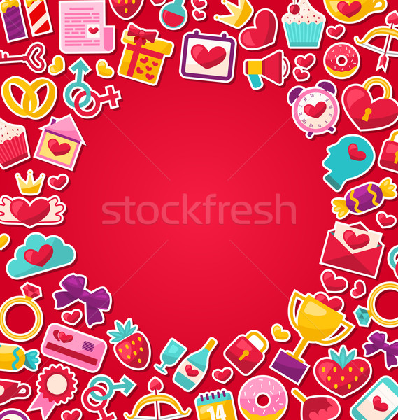 Colorful Background for Valentine's Day Stock photo © smeagorl