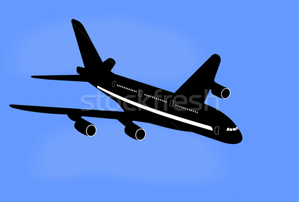 Realistyczny ilustracja samolotów działalności płaszczyzny prędkości Zdjęcia stock © smeagorl