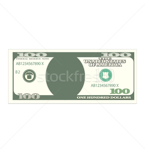 100 Dollar Banknote Isolated on White Background Stock photo © smeagorl