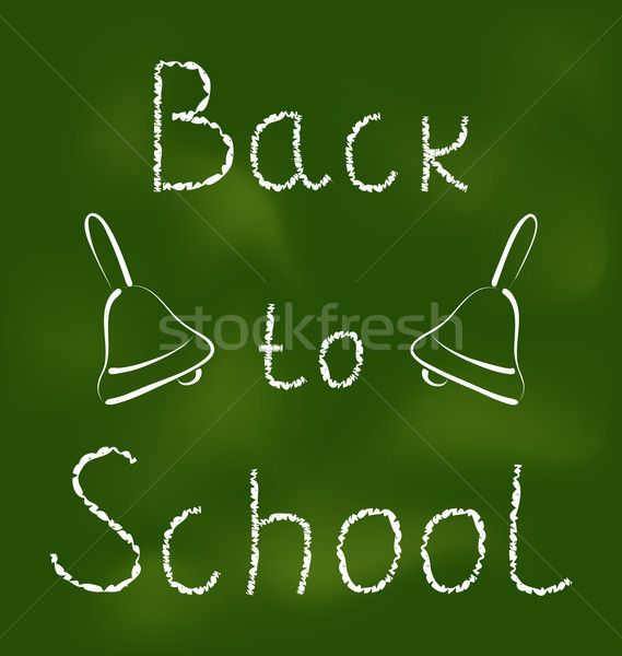  Back to school background with text and bells Stock photo © smeagorl