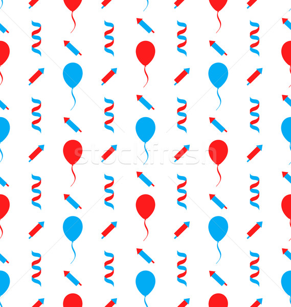 Seamless Texture for Independence Day of America Stock photo © smeagorl