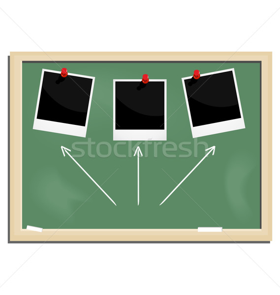 Stockfoto: Realistisch · illustratie · school · Blackboard · geïsoleerd