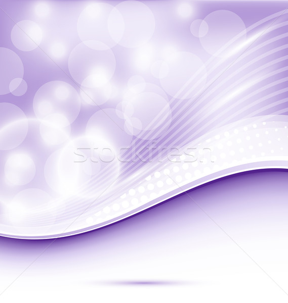 Absztrakt hullámos lila terv illusztráció üzlet Stock fotó © smeagorl
