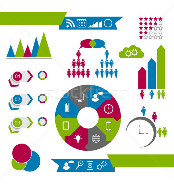 Infographic design elements ideal to display for your informatio Stock photo © smeagorl