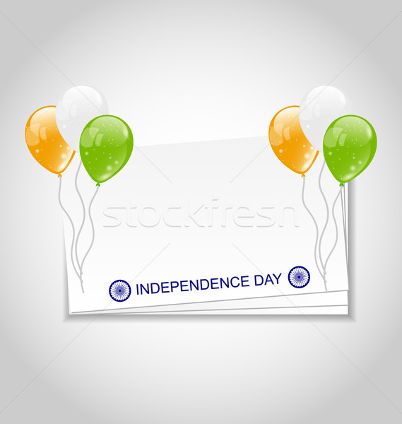 Greeting Card with Balloons in National Colors of Flag Stock photo © smeagorl
