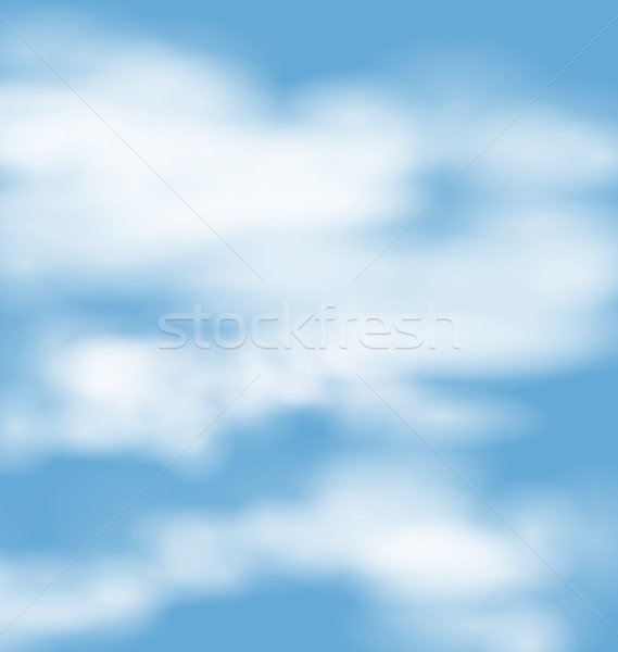 Foto stock: Paisagem · atmosfera · fofo · branco · nuvens · blue · sky