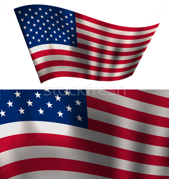 Flags USA Stars and Stripes for Independence Day 4th of July Pat Stock photo © smeagorl