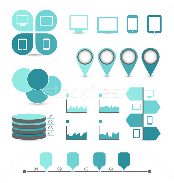 Infographic design elements ideal to display for your informatio Stock photo © smeagorl