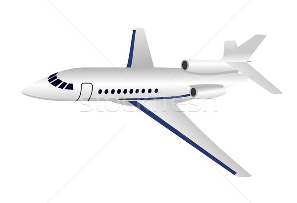 самолета реалистичный иллюстрация изолированный белый путешествия Сток-фото © smeagorl