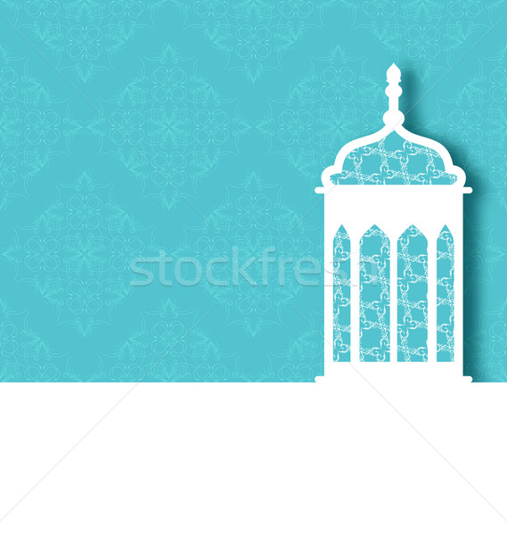 Arabic ornamental lamp for Ramadan Kareem Stock photo © smeagorl