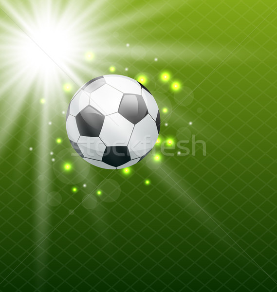 [[stock_photo]]: Football · balle · illustration · sport · lumière
