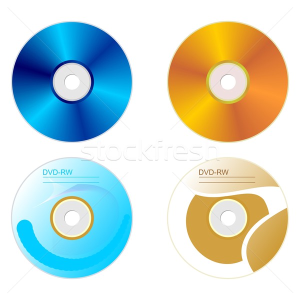 Set DVD disk with both sides Stock photo © smeagorl