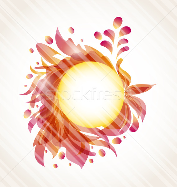 Abstract floral transparent background with space for text Stock photo © smeagorl