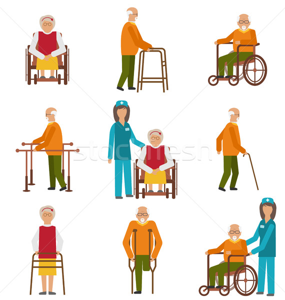 Various Degrees of Injuries and Disabilities Stock photo © smeagorl