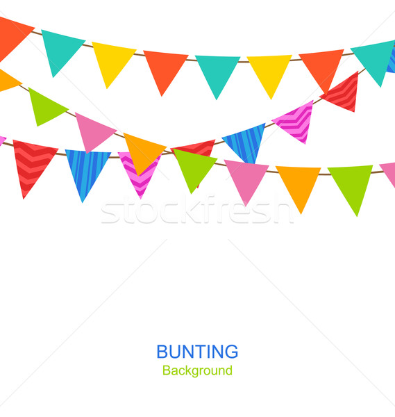 Set Bunting Pennants Stock photo © smeagorl
