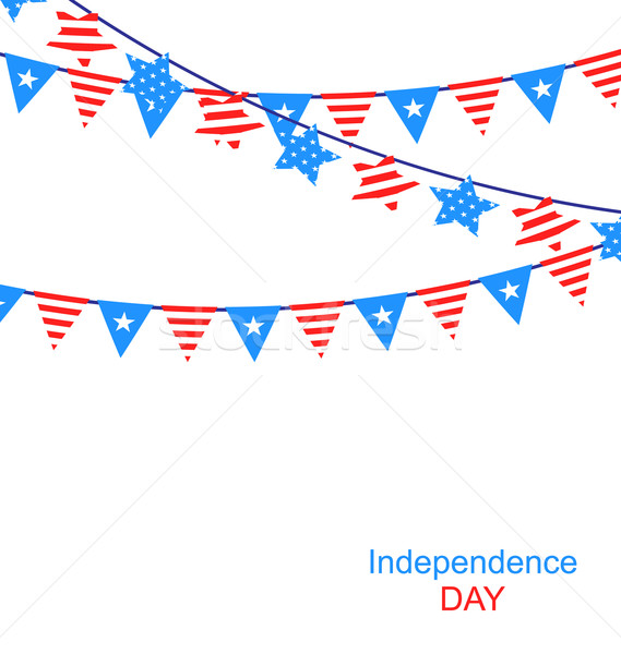 Akasztás amerikai független nap háttér piros Stock fotó © smeagorl